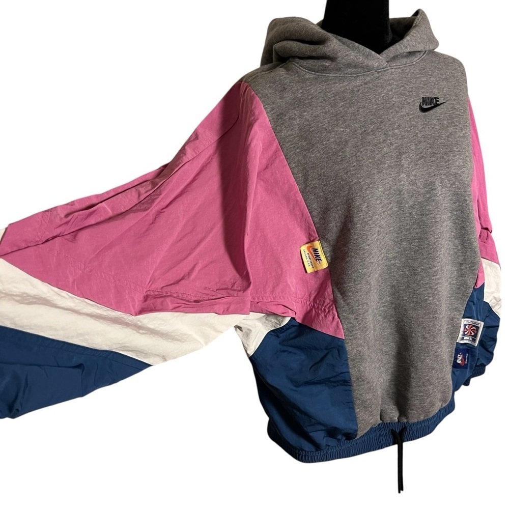 Nike Sportswear Icon Clash Pullover Hoodie Colorblock Vintage Look — Size XS - Picture 8 of 13
